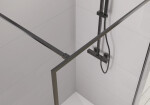 CERANO - Sprchová zástena Walk-in Moreli Ľ/P - 8 mm - čierna matná, transparentné sklo - 140x200 CER-8050BD6984