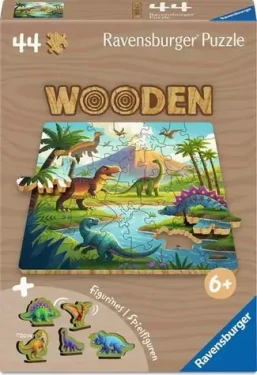 Ravensburger Drevené puzzle Dinosaury