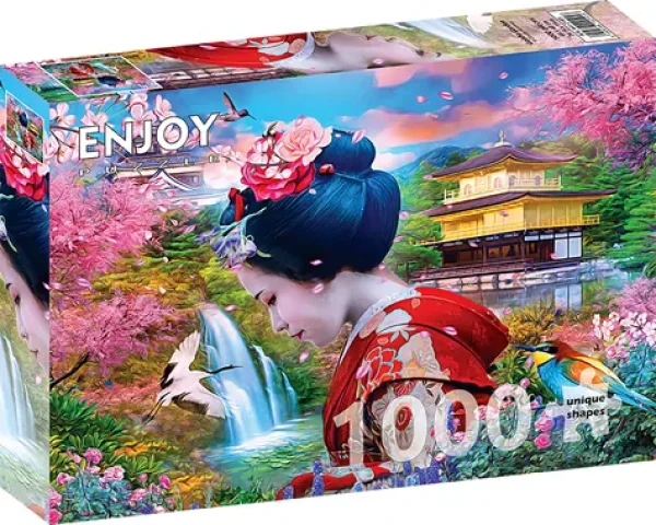 ENJOY Puzzle Gejša v záhrade