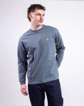 Carhartt WIP L/S Chase T-Shirt Cozy Blue/Gold XL