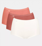 SLOGGI BASIC+ - Maxi nohavičky 3 ks - neviditeľné švy a mäkká bavlna Sloggi Multple Colours 21 46