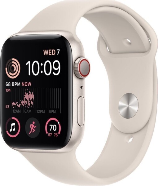 Apple Watch SE 2022 GPS + Cellular 40mm Starlight Alu Sport béžový