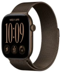 Apple Watch Series 12 GPS+Cellular 42mm Tmavo bronzové hliníkové telo - Tmavo bronzový milánsky ťah / 130-180 mm (MKDK4RK/A)