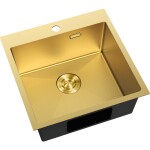 MEXEN - Solix oceľový drez 1-bowl 500 x 500 mm, zlatá HC 6407501000-55HC