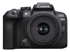 Canon EOS R10 čierna + RF-S 18-45mm F4.5-6.3 IS STM / Fotoaparát / CMOS APS-C / 4K video / Wi-Fi / Bluetooth (5331C010)