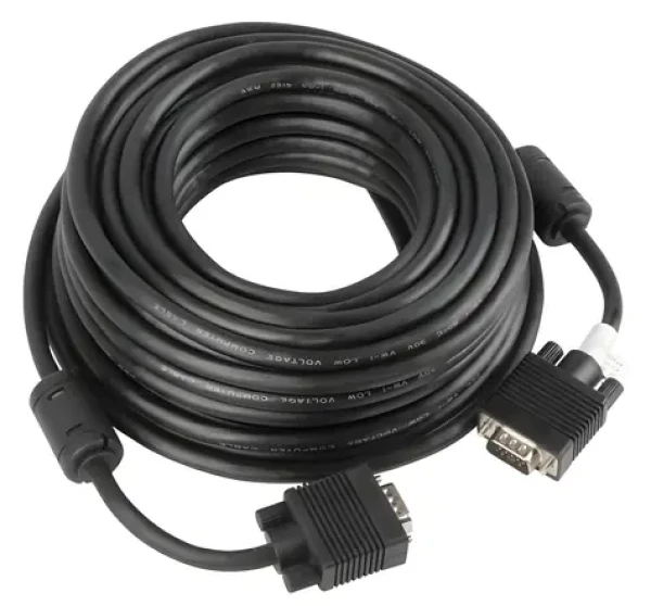 Lanberg CA-VGAC-10CC-0100-B čierna / Prepojovací kábel VGA / VGA (D-Sub) MM / 10 m (CA-VGAC-10CC-0100-B)