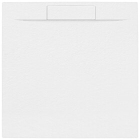 Sprchová vanička štvorcová SAT Fusion 90x90 cm liaty mramor Blanco SATFU9090BL SATFU9090BL