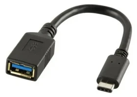 LogiLink USB-C - USB-A 0,15m čierny / Adaptér / USB 3.1 Gen 1 / 5 Gbit/s (CU0098)