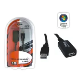 MicroConnect Aktívny predlžovací USB kábel / USB 2.0 / AM - AF / 5m (WBEE0)