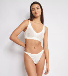 Sloggi ZERO Feel Bliss - tangá z 360° elastickej čipky, neviditeľný komfort Sloggi SILK WHITE S