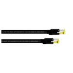Cordial 15574 RJ45 sieťové káble, prepojovacie káble CAT 7a S/FTP 0.30 m čierna krytie PUR 1 ks; 15574