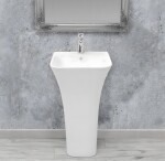 REA - Voľne stojace umývadlo Ada Slim 45,5x44,5 biela REA-U9902