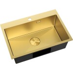 MEXEN - Solix oceľový drez 1-bowl 650 x 450 mm, zlatá 6403651000-55