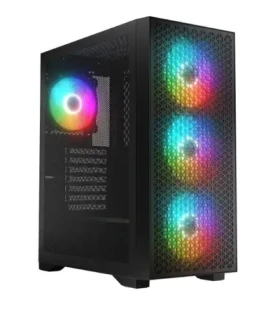 Logic Dart Pro ARGB Midi čierna / ATX / USB 3.2 Gen 2 / 2x USB 3.0 / RGB / priehľadná bočnica (AT-DART-PRO-ARGB-10)