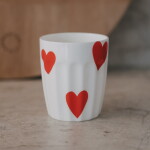 Eulenschnitt Porcelánový hrnek Hearts 290 ml – red