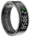 Colmi R12 vel. 7 17,9mm čierna / Chytrý prsteň / LED displej / Bluetooth 5.0 / 1ATM / výdrž 3-5 dní (R12 Black 7)