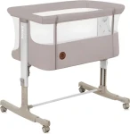 Lionelo Postieľka Aurora 3v1 Beige Cappuccino / Kovový rám / 4 kolieska s brzdou / Prenosná taška (LO-AURORA BEIGE CAPPUCCINO)