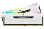 Corsair Vengeance RGB Pro SL 16GB (2x8GB) 3200MHz biela / DDR4 / PC4-25600 / CL16-20-20-38 / 1.2V / XMP2.0 / s chladičom (CMH16GX4M2E3200C16W)