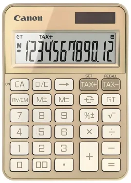 Canon KS-125KB-GD zlatá / Kalkulačka / 12 miest / solárne a batérie LR44 (6818C002)