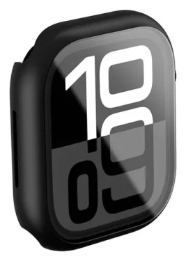 AmazingThing Radix Glass Case pre Apple Watch 42mm čierna / Ochranný kryt / Tvrdené sklo