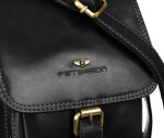 Pánske kabelky [DH] Kožená taška PTN TB 012 COM BLACK jedna velikost