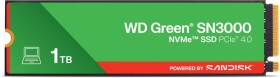 WD SSD Green SN3000 1TB NVMe PCIe G4 216uts