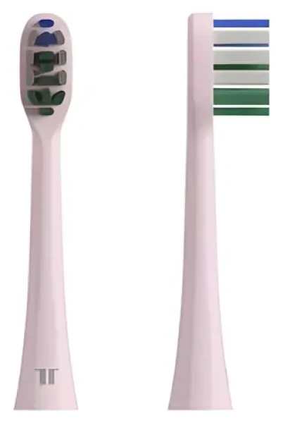 TESLA Toothbrush TS400 ružová / Náhradná hlavica pre sonickú zubnú kefku / 4 ks (8596115870420)