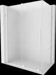 MEXEN/S - Velár sprchovací kút, posuvné dvere 160 x 75, dekor, biela 871-160-075-31-20