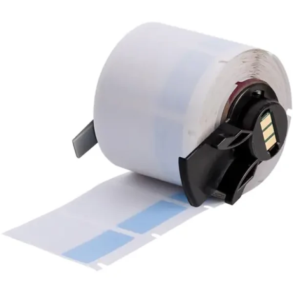 BRADY samolaminujúce vinylové štítky pre M610 / Štítky do tlačiarne / modro-priehľadné / 3,99-8,1 mm / 250 ks (M6-31-427-BL)