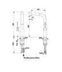 KFA KFA - Batéria MUNGO drezová stojanková s filtráciou chróm 6733-913-00