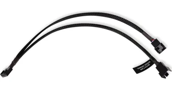 Alphacool Y-Splitter 4-Pin na 2x 4-Pin PWM 30cm čierna / Kábel / PWM rozbočovač / 30 cm (18677)