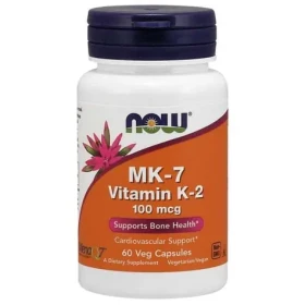 MK-7 Vitamín K-2 100 mcg - NOW Foods (60 kaps.) (41572-1-60caps)