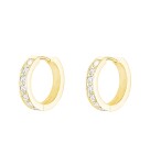 Rosefield Jemné pozlátené náušnice kruhy Essentials JECHG-J571