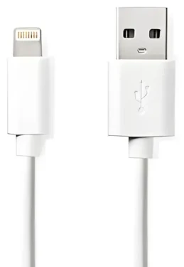 Nedis Lightning kábel 1 m biela / Dátový kábel / USB-A 2.0 (M) - Lightning 8-pin (M) / 480 Mbps (CCGB39300WT10)