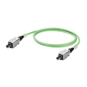 Weidmüller 1312690050 RJ45 sieťové káble, prepojovacie káble CAT 5e S/UTP 5.00 m zelená samozhášavý, s ochranou 1 ks; 1312690050