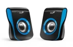 Genius SP-Q180 čierno-modrá / 2.0 / 6W / USB napájanie / ovládač hlasitosti / 3.5 mm jack (31730026403)
