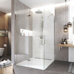 Mereo Sprchovací kút, Novea, štvorec, zalamovací, 90x90 cm, chróm ALU, sklo Číre, dv. ľavé a pevný diel CK12823ZL