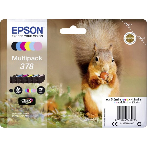 Epson 378 Multipack (black, cyan, magenta, yellow, light cyan, light magenta)