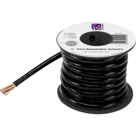 TRU COMPONENTS 1568968 ukostrovací kábel, 1 x 4 mm², čierna, 5 m; 1568968