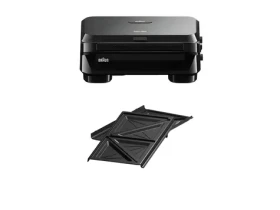 Braun Snack Maker 5 SM5000 čierna / Sendvičovač / 800 W / vyberateľné dosky PTFE (0X23100000 SM5000)