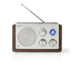 Nedis FM rádio hndá / Stolné Prevedenie / FM / Sieťové napájanie / Analógový / 15 W / IP20 (RDFM5110BN)