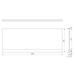 POLYSAN - PLAIN NIKA panel 150x59cm 72496