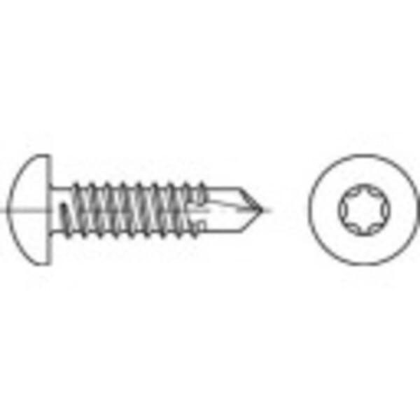 TOOLCRAFT 141613 závrtná skrutka 4.2 mm 13 mm T profil DIN 7504 ocel glavanizované zinkom 1000 ks; 141613