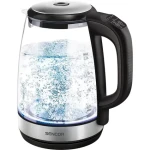Sencor SWK 2090BK strieborná / Rýchlovarná kanvica / 2200W / 2L (8590669216673)
