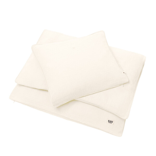 BIBS mušelínové obliečky z BIO bavlny, ivory