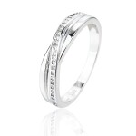 JVD Precízny strieborný prsteň so zirkónmi SVLR1299XJ6B 52 mm