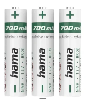 HAMA nabíjacia batéria AAA Micro 700 mAh 3ks / Ni-MH (223526)
