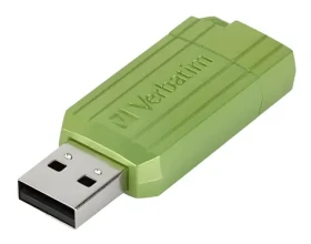 Verbatim Store 'n' Go PinStripe 64GB zelená / Flash disk / USB 2.0 / čítanie 12 MB/s / zápis 5 MB/s (49964)