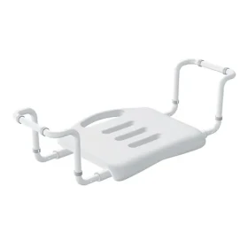 Spirella sedátko do vane nastaviteľné biele / hliník / 50-65 cm (7610583300126)