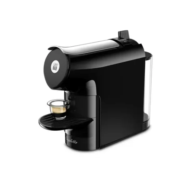 LIMO BAR Capsletto TI:ME Black / kapsulový kávovar / 1200W / 19 barov / nádržka: 620 ml (LBTIMEBL)